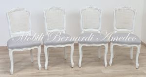 SE09 SL Parisian Chair White Lacquered Padded Seat And Backrest Vienna 01